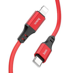 Hoco. X86 Szilikon Gyorstöltő Adatkábel USB C - lightning típusú csatlakozóval