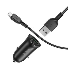 Hoco. Z39 Autós Gyorstöltő Adapter QC3.0 töltő kábellel