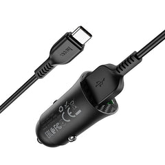 Hoco. Z39 Autós Gyorstöltő Adapter QC3.0 töltő kábellel