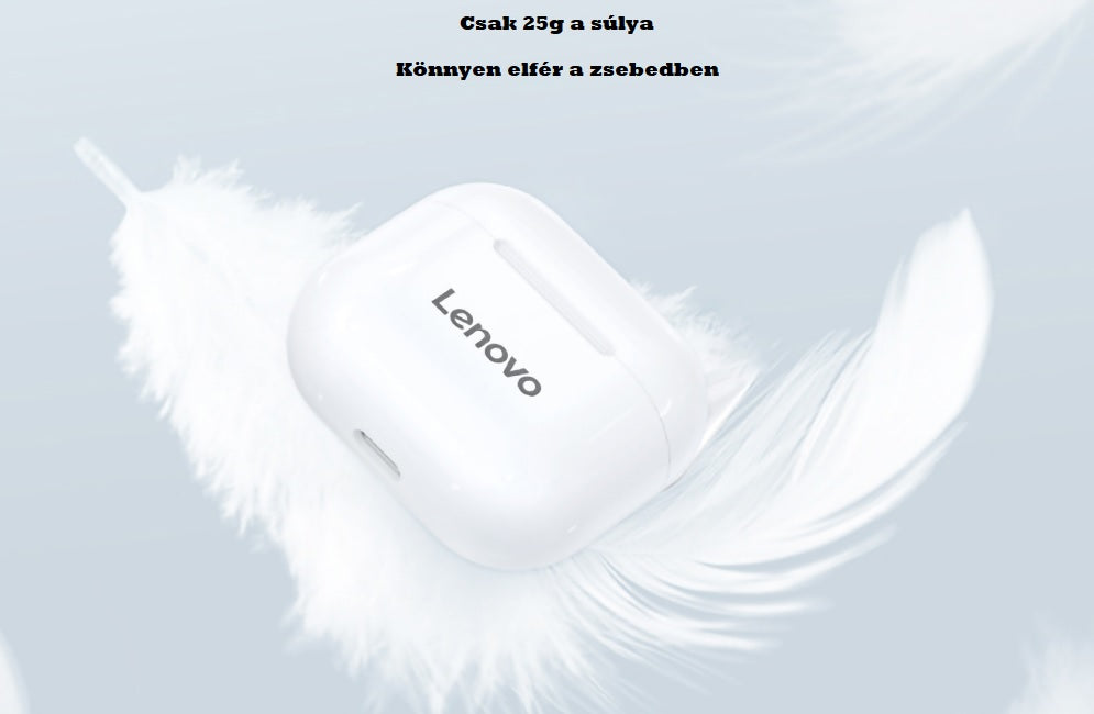 Lenovo LP40 Bluetooth 5.0 Vezeték Nélküli Fülhallgató Töltőtokkal