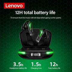 Lenovo GM3 Bluetooth 5.0 Vezeték Nélküli Fülhallgató Töltőtokkal